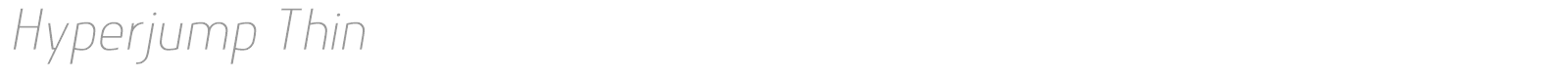 Hyperjump font preview